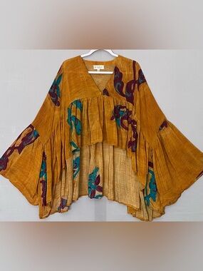 Kantha Bae Gold Dust Crop Top